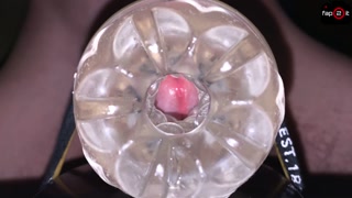Hot Guy Cumming Alot Inside of Fleshlight While Moaning Loud - 4K
