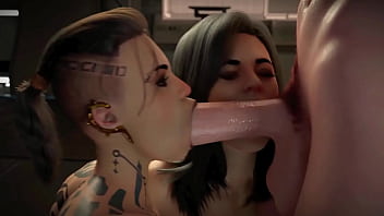 FUTA GANGBANG - Naughty Recruits Fucks the Spaceship Captain for a Promotion