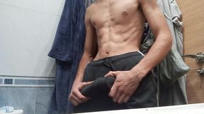 Boy Next Door - Getting Dressed After Coming Out Of The Shower, I Went To The Street With A Hard Cock And No Underwe