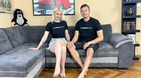 Amazing blonde wants to shoot amateur porn