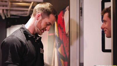 NextDoorBuddies - Straight Security Guard Seduced by Gay Friend Justin Matthews
