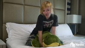 Lusty Alexa Crush Grinds Her Pussy Against Soft Plushy Toy