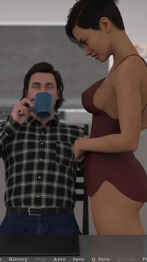 Hard Days: Wife Cheats Her Husband with Hot Blonde Cop While They Are All in the House - Episode 14