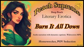 Burn It All Down [POV Seduction Erotic Audio Excerpt] [Homewrecker] ***Visualized Audio Caption Video***