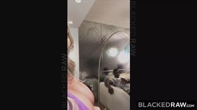 Christie Stevens' ebony hole gets ravaged by two giant cocks in filthy DP session