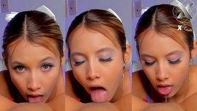 sweet looking girl, lick that pussy like a goddess