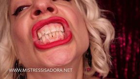 Mistress Isadora: Sharp teeth wmv