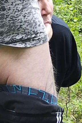 Mother-in-law Sucks My Dick in a Park and Swallows Cum