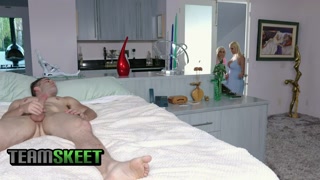 BadMILFS - Big Tits Milf Has Threesome With Stepdaugther And BF