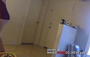Pizza dare sucking vibrator for pizza man