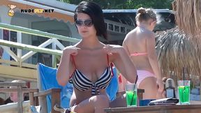Slim And Nude Beach Girl Is Trying To Catch Some Sun