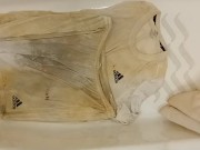 Pissing Adidas Soccer Kit before wearing..