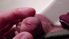 Peehole Piss Play Close up View in Slow Motion