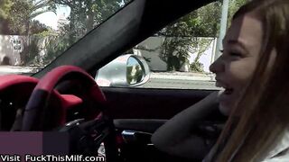 Mazy Is Your College Girl and You Are Going to Give Her a Driving Lesson