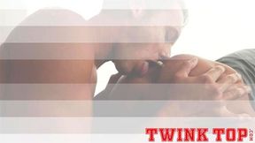 TWINKTOP Two bottom coaches share hung blonde twink cock