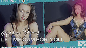 Let Me Cum For You; Big Tits British Amateur Masturbating In Lingerie With Effie Diaz