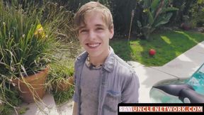 SayUncleNetwork.com - Cum loving twink's wild trio with his stepbros and their thick