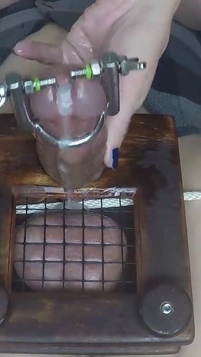 MILF Uses Medieval Tool to Extract Fresh Sperm