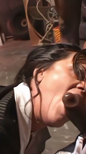 Hot Brunette Mature MILF gets fucked Anal and Hard by Two Big Black Cock BBC Guys for Double Penetration Outdoors   Clip 2
