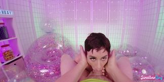 Sweet Naughty Olive Glass Deepthroat Adventure