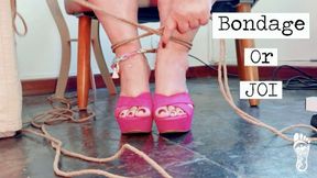 Juliette_RJ High Mules JOI with some ankle bondage - FOR MOBILE DEVICES USERS - JOI - SOLO FEMALE - BONDAGE - BBW FEET - FOOT FETISH - CUM COUNTDOWN - BRAZILIAN QUEEN - FEET JOI - MASTURBATION - ORGASM - HIGH HEELS - TOE RINGS - DANGLING