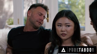 PURE TABOO Teen Lulu Chu Discovers BDSM Sex Tape From Neighbors Seth Gamble &amp; Kimmy Kimm