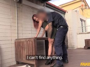 Beautiful Trespasser Rides Policemans Dick