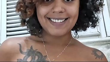 Hairy teen beats her creamy melon
