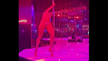 Pole Dance Practice At The Strip Club