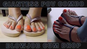 Loren Love Giantess POV Package - Sloppy-As-Fuck Blowjob with Cum Drop + Wiggling Toes Close-ups