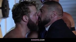 Midnight Executive Gangbanged by Hairy Muscle Men Outside Warehouse