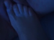 Man's foot inside my pussy