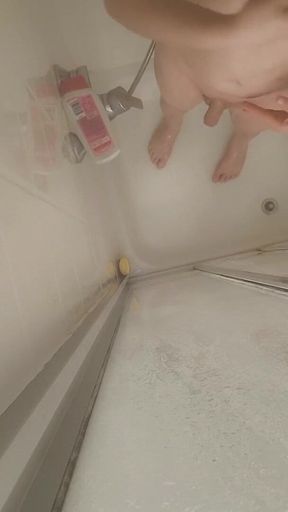 Orgasm While Showering and Shaving