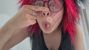 I play with my nose
