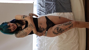 Big Titty Goth Girl Katt Is Very Shy But Likes to Fuck and Deepthroat
