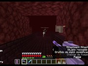 Cogida en minecraft