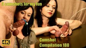 Cumshot compilation 180 UHD 4K