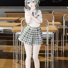 Genshin Impact Ganyu Undress Dance Hentai  Vertical Screen MMD 3D - Green Hair Color Edit Smixix