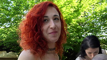 Bts, swinger couples Fuck at a campsite.