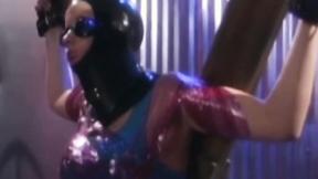 ”Big Breasted vintage lezzies tied up for costumed torment”