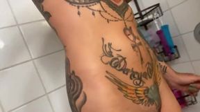 Full Body Shower Shave Experience with Hairy Curves and Kinky Shaving Fun