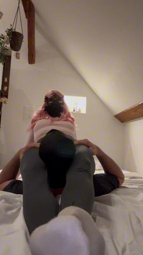 10 minutes of tight leggings scissoring🤭 front + reverse and face sitting too👅