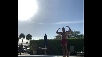 DIVING INTO POOL