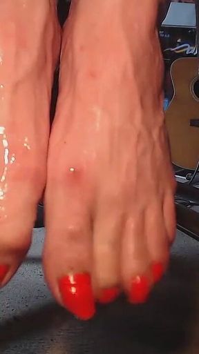 Piss Dripping off Toes