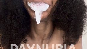 Naked Ebony Goddess Spits All Over You – Toothbrush Fetish POV