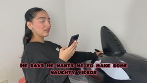 I MASTURBATE MY PUSSY WITH MY NEW INFLATABLE