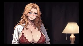 my new girlfriend [ taboo hentai game ] ep.75 alone with my step mom in red lingerie !
