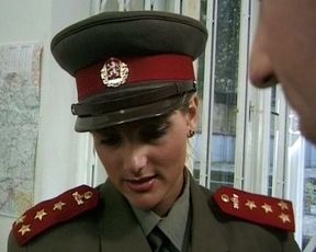 German Policewoman Pleasing a Hard and Loaded Cock