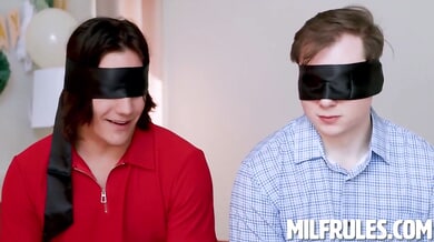 Petite Aviana Violet joins McKenzie Lee and Anthony Pierce for a blindfolded POV swap