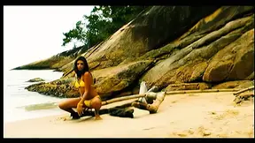 Sara Lemos gets ass-fucked on the beach